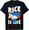 Rice Is Life Филиппинский флаг Rice Lover Лучшая футболка унисекс