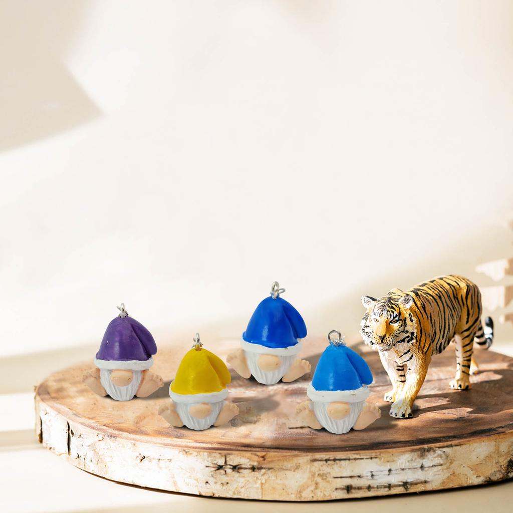 Hanging Gnomes Ornaments, Colorful Gnomes Tree Ornament Decorations