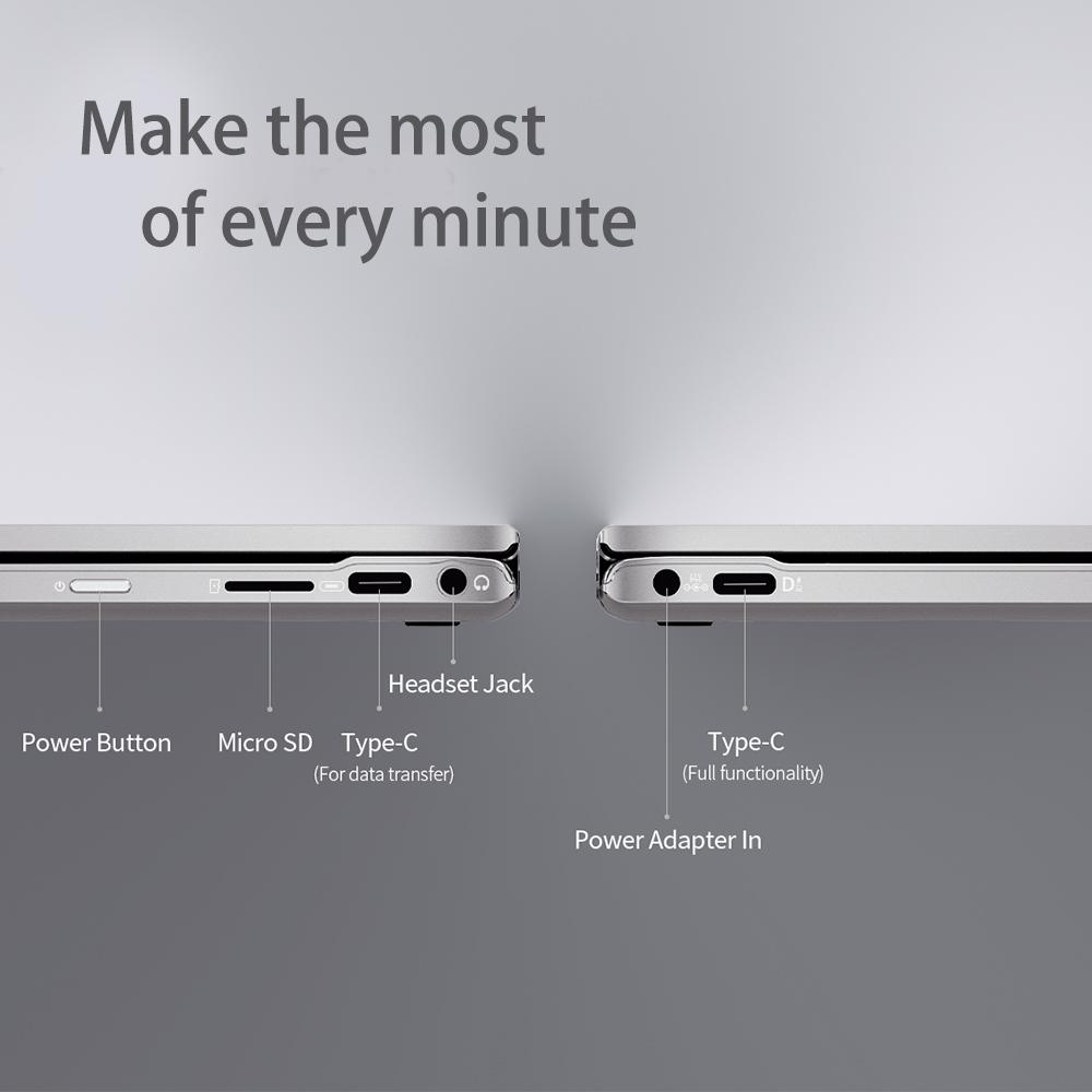 BMAX Y13 Laptop Intel Gemini Lake N4120 13.3” 360 Degree Convertible Full Metal Case 8GB LPDDR4 RAM 256GB SSD Windows11 Notebook Russian Calligraphy