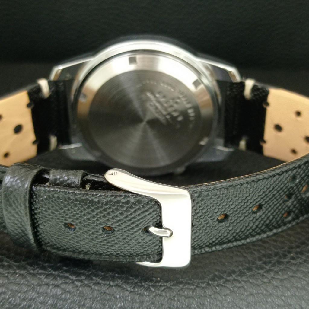 SEIKO 5 AUTOMATIC VINTAGE REFURBISHED JAPAN MENS BLACK DIAL WATCH a446635-1