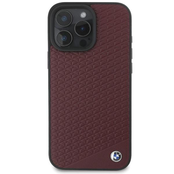 Etui Do Iphone 16 Pro Max Bmw - Skórzane Magsafe, Obudowa, Czerwone, Case