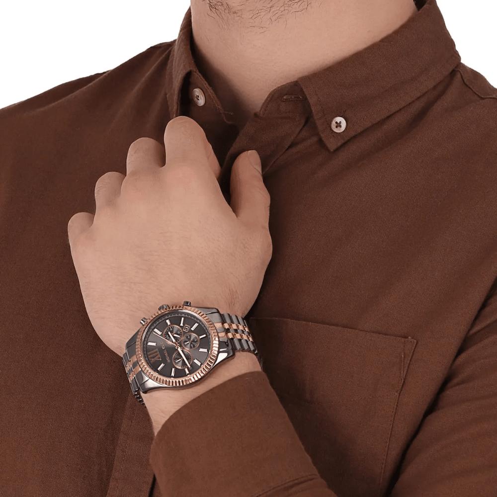 Michael Kors MK8561 Lexington Хронограф Серый Циферблат Мужские Часы