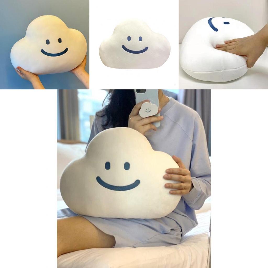 Soft And Cuddly Cloud Emoji Pillow For Girls Unique Korean Ins Design
