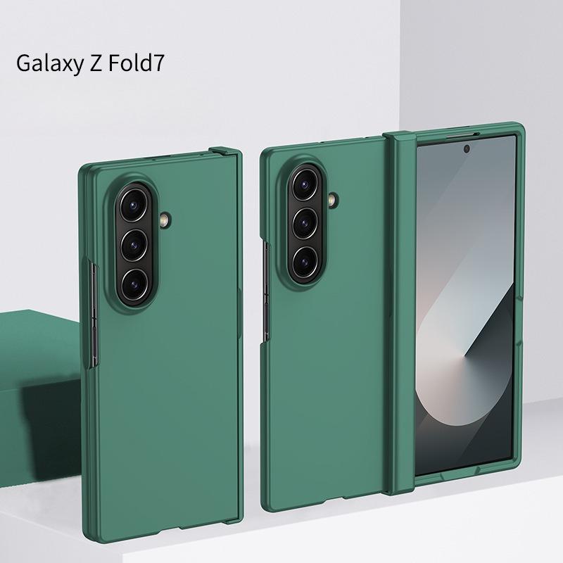 Подходит для Samsung Galaxy Z FOLD 7 Чехол из трех частей с нежной кожей Улучшенный противоударный защитный чехол