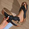 Fashion Flower Decor Wedges Slippers Women Summer Comfort Non Slip Beach Flip Flops Woman Thick Platform Clip Toe Thong Sandals