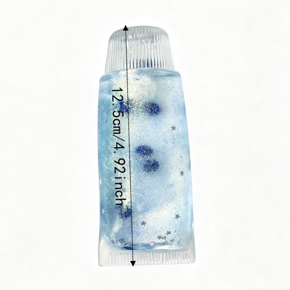 Glitter Fruit Toothpaste Squishy Toy Shapeable Squishy Toy Facial Cleanser Fidget Kids & Adults