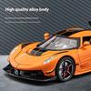 1:22 JESKO спортивный автомобиль модель модель автомобиля игрушка металлическое литье под давлением, с музыкой и функцией оттягивания назад коллекционная модель гоночный подарок мальчик
