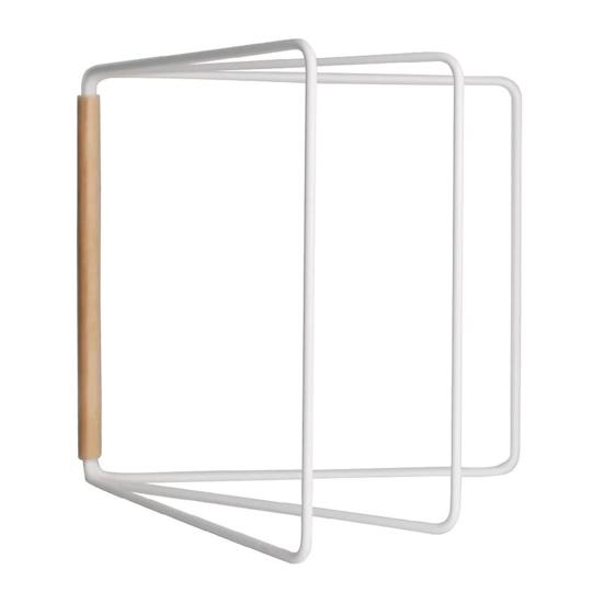 Вешалка для сушки полотенец для ванной комнаты Многофункциональная вертикальная складная вешалка для полотенец предотвращает переворачивание кухонной тряпки Полка для хранения полотенец для рук Хозяйственные принадлежности