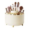 Makeup Brush Holder Large Capacity Multiple Compartments Multi-angle Rotating Countertop Cosmetic Organizer