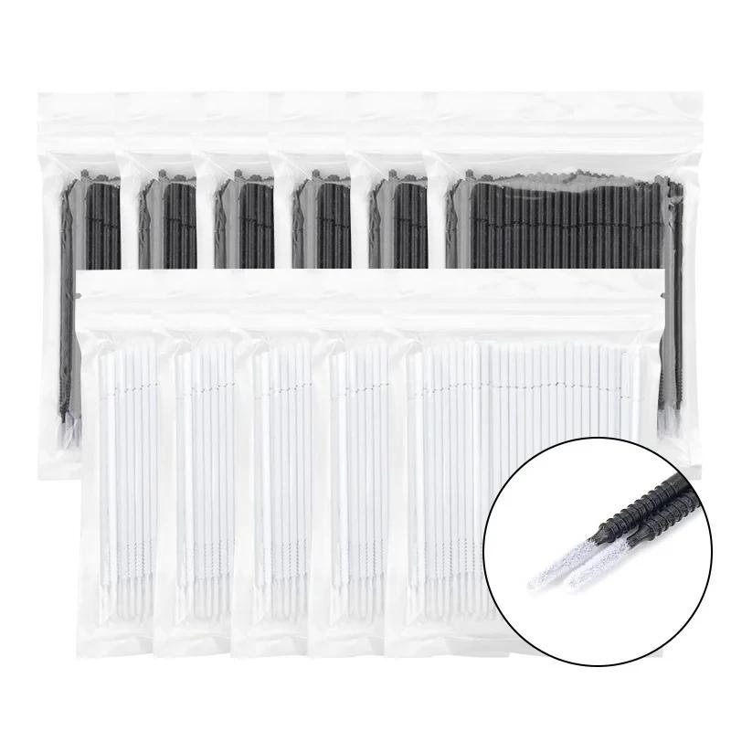 100 Pcs Disposable Spiral Mascara Wands Micro Brush Handle Microbrush Applicator Lashes Brushes Eyelash Extension Makeup Tools