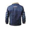 Casual Men's Winter Fleece Thickened Loose Lapel Plus Size Denim Jacket Men's Jacket
