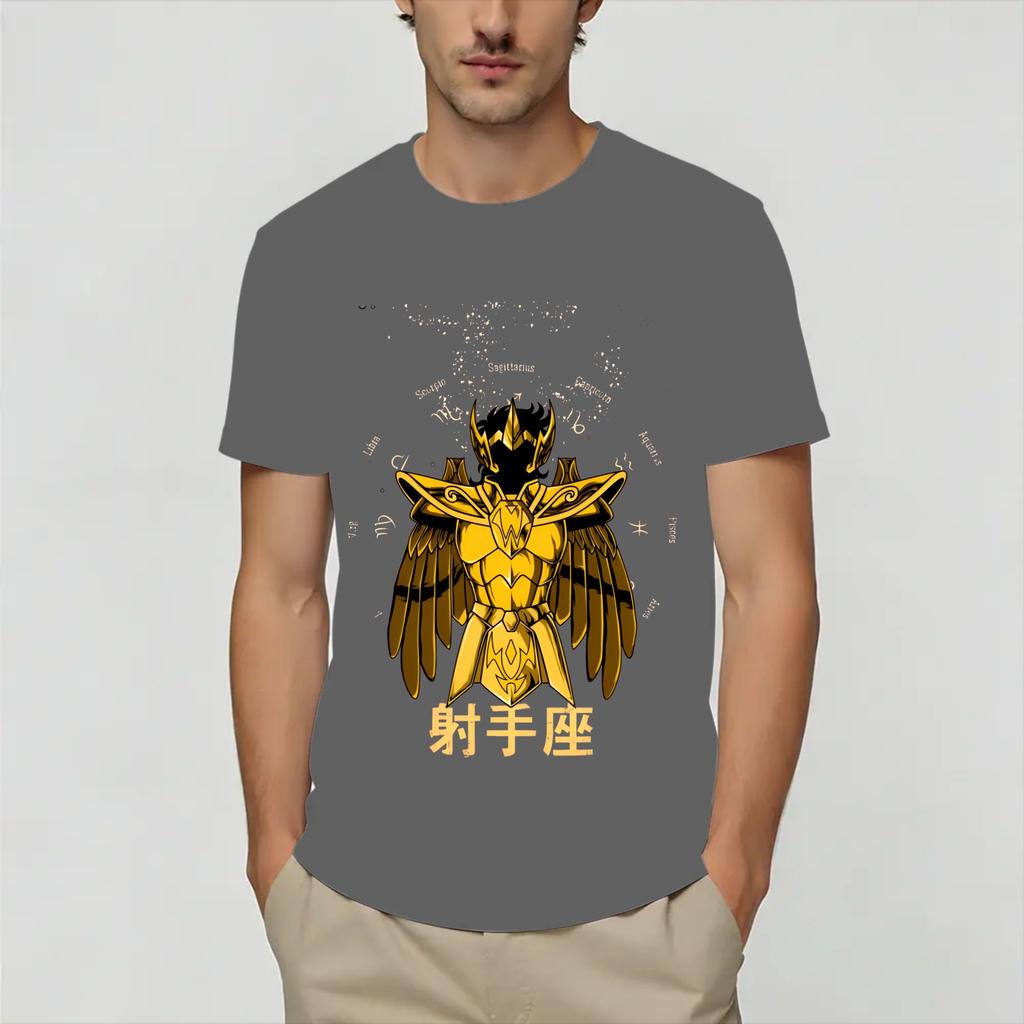 Ikki Saint Seiyas TShirt Summer Pure Cotton TShirts For Unisex Hipster Design Tee Shirt ShortSleeve Streetwear Tees