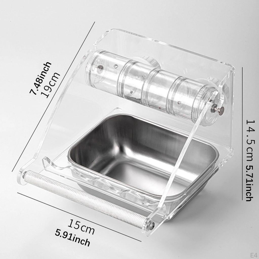 Кормушка для птичьей клетки, игрушка для кормления, прозрачная, герметичная, легко моется, подвесная кормушка для домашних животных