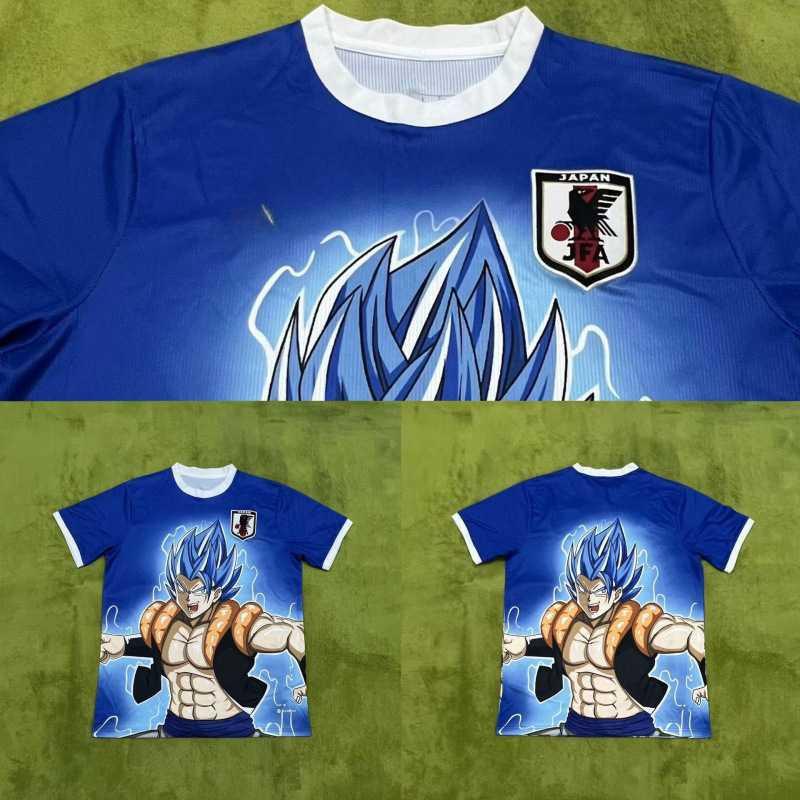 Japan Y3 National Team Edition Football Jersey Anime Print Short Sleeve Men Cycling Sports