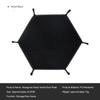 1pc Hexagonal Dice Tray and Miscellaneous Storage Box Board Game Dice Tray Accessories Leather Dice Tower Rolling Tray Set Tray