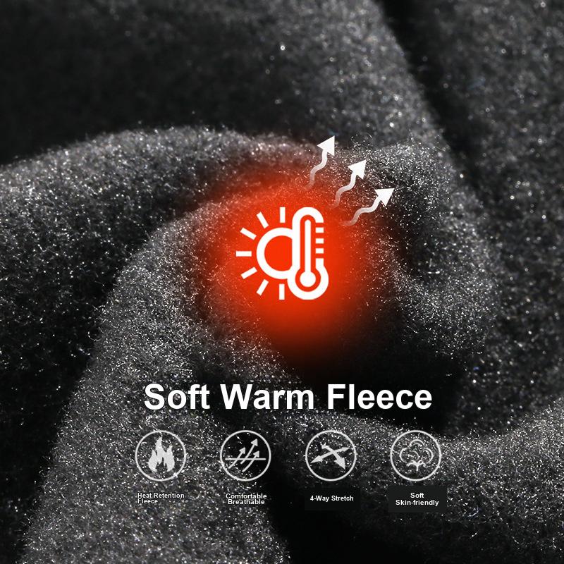 Thermal Cycling Head and Face Mask Thick Fleece Lined for Outdoor Riding Motorcycle Use for Men Women Autumn Winter