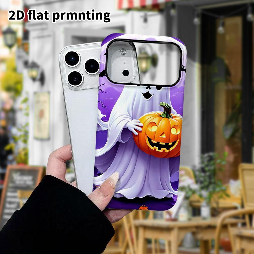 Phone Case: 2D flat design suitable for iPhone 18, 17, 16, 15, 14, 13 Pro film protection case, couple style, Halloween theme, Christmas and Halloween