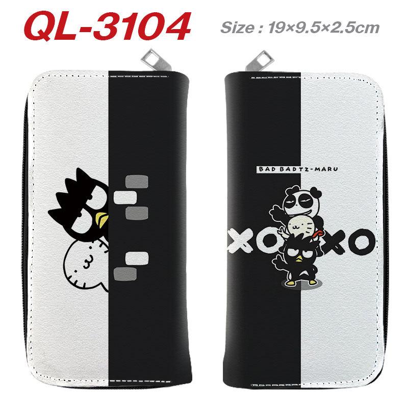 Bad Badtz-Maru Long Wallet Zip PU Leather Cute Anime Card Holder Purse