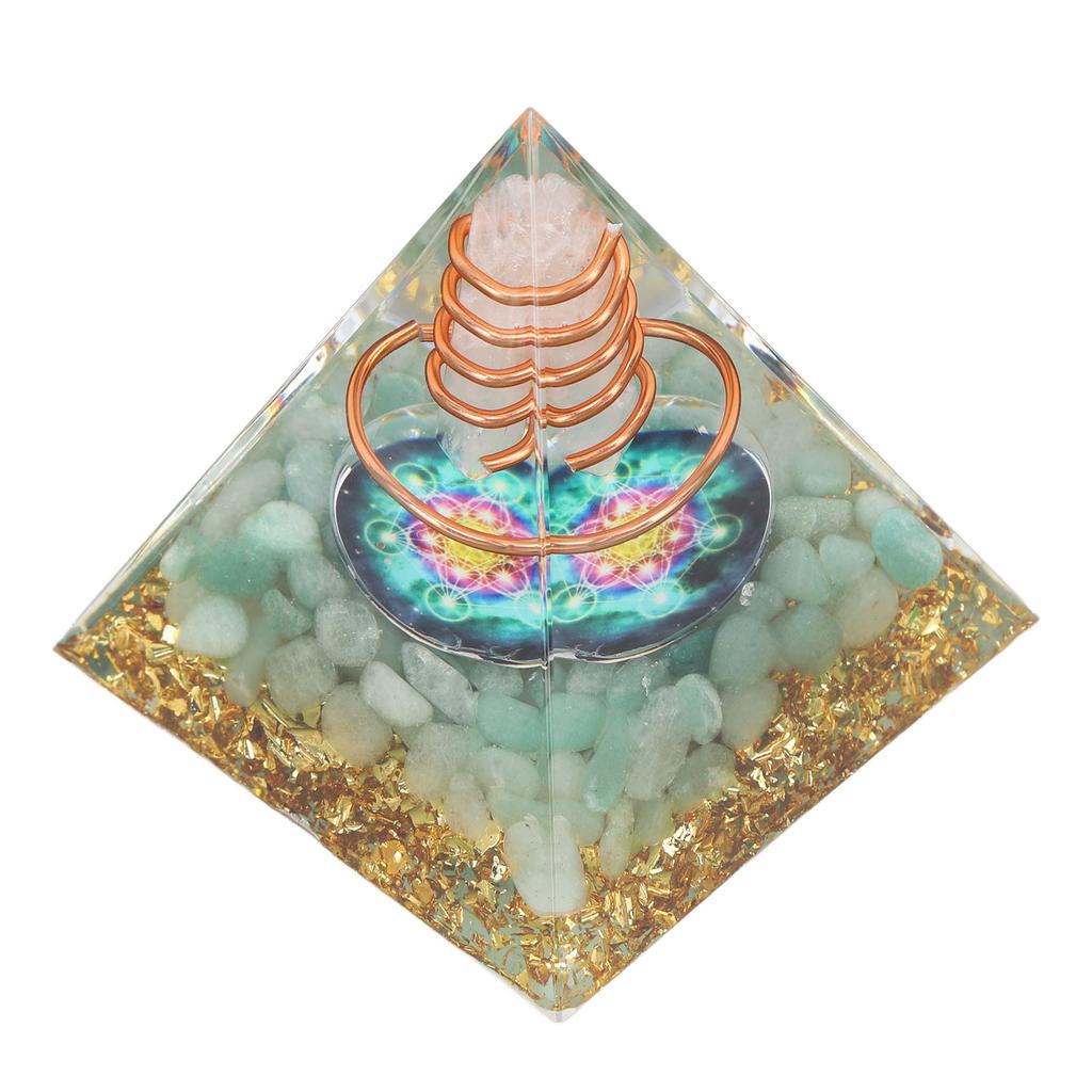 6cm Energy Generator Orgonite Pyramid for Positive Energy Healing Crystal Pyramid Meditation