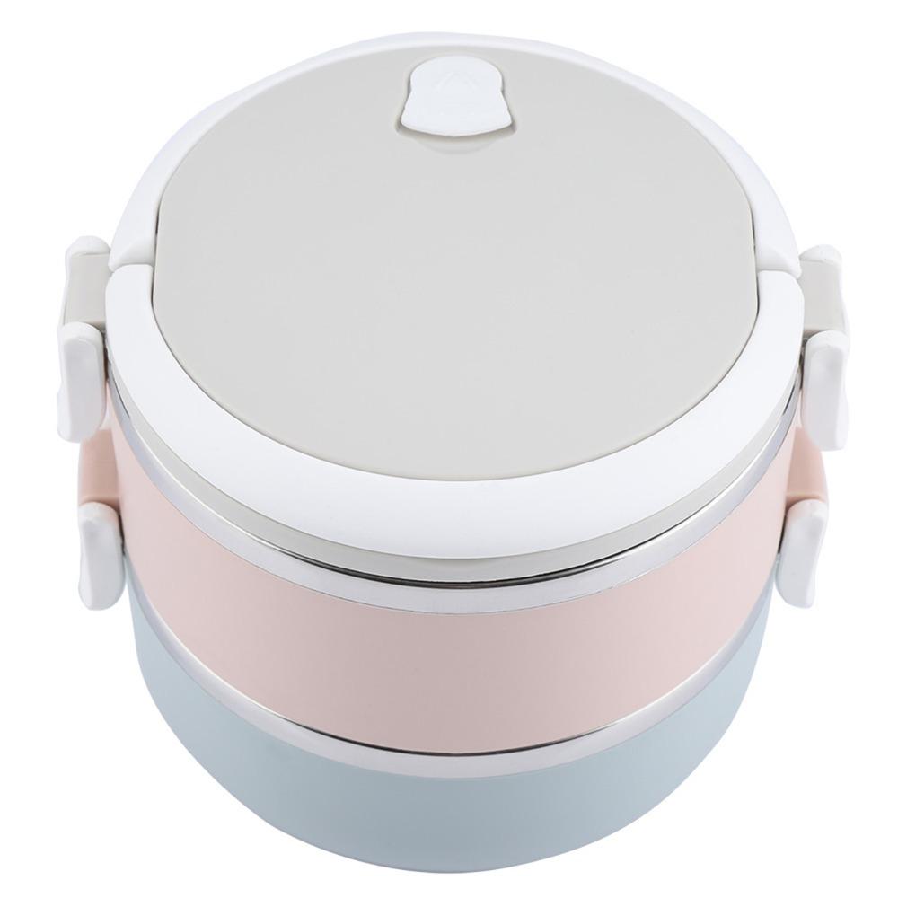 Stainless Steel Leakproof Food Container 2/4 Tier Food Container Thermal Lunch Box For Office