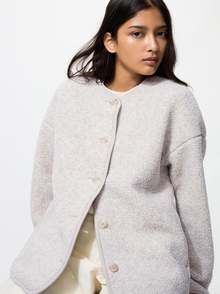 Uniqlo Boa Fleece Relaxed Cardigan
