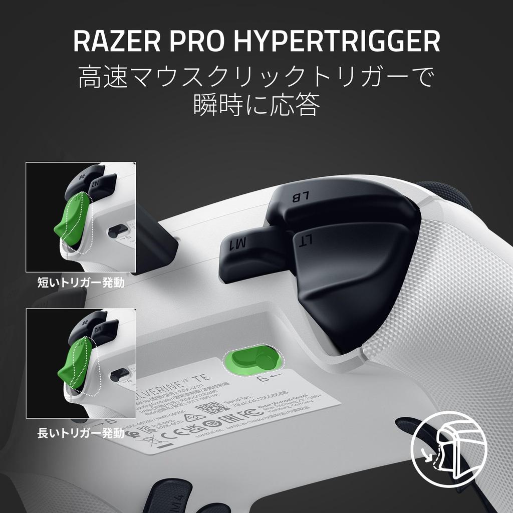 Razer Wolverine V3 Tournament Edition Проводной контроллер, совместимый с Xbox PC, 4 кнопки мыши, 2 бампера для захвата с когтями, быстрый HyperTrigger для