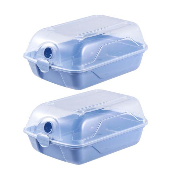 2 Pcs Shoes Storage Box Thickened Transparent  Ventilation Hole Dust-proof Anti-crack Reusable Universal Boot Box Car Travel Shoe Container