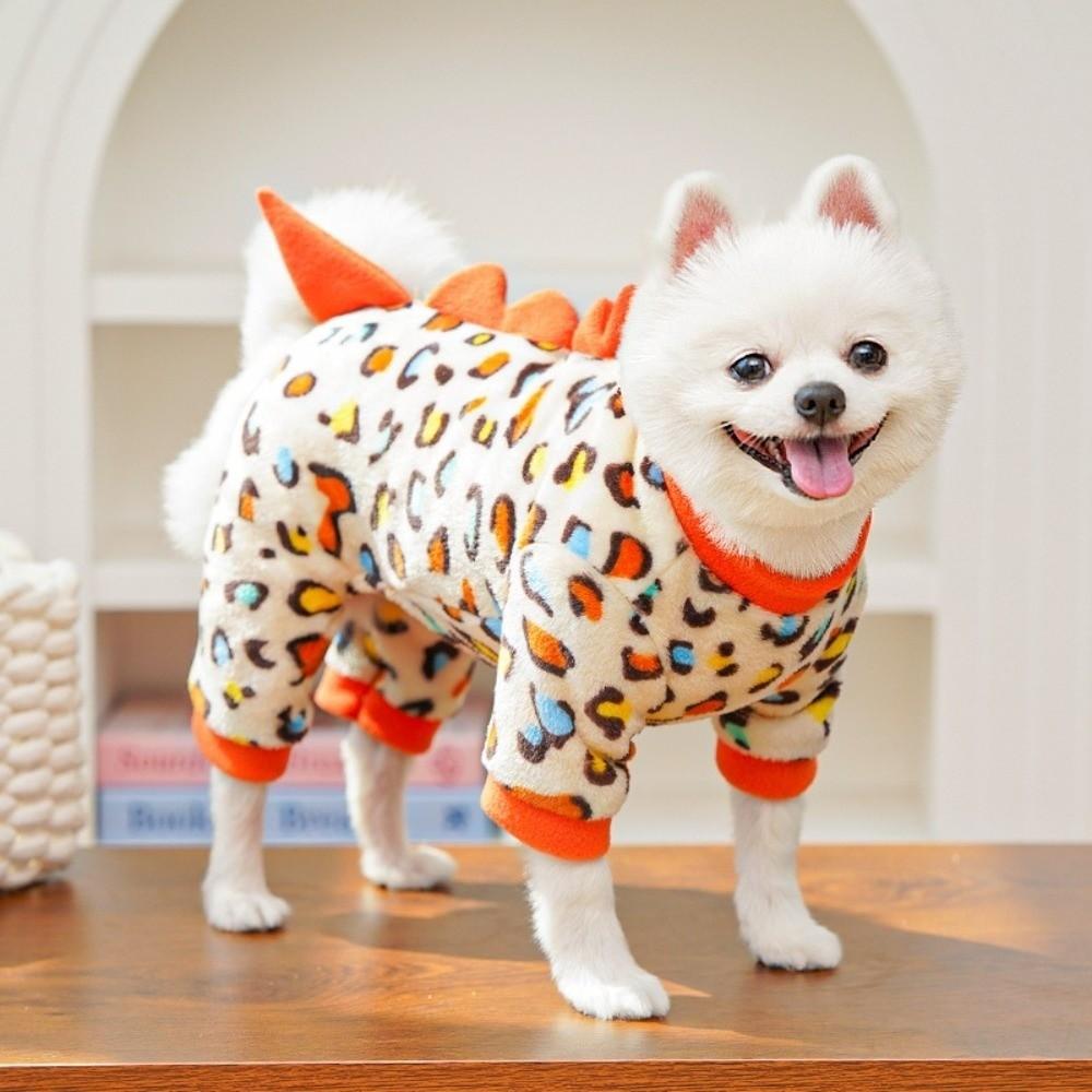 Soft Dog Four Legged Coat Thickened Winter Warm Dog Clothes Daily Wear