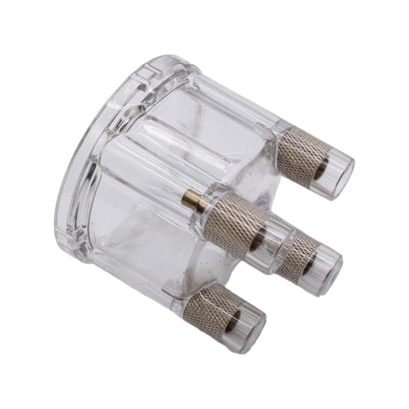 EMPI 8792 009 Крышка распределителя зажигания Верхнее крепление для T1 Универсальные сменные аксессуары Прозрачная водонепроницаемая крышка распределителя зажигания Черная