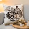 Cushion Cover  Linen  SkinFriendly Soft Decorative Case For Sofa Home Decor Colorful Watercolor Pumpkin Pillow cover