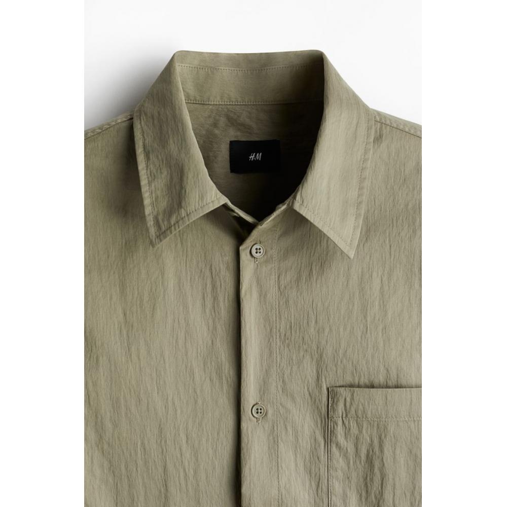 H M Loose Fit oversHirt kHaki Green