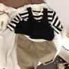 26 New Retro Stripe Shirt for Kids - Spring/Autumn Long Sleeve T-shirt Hoodie for Boys & Girls