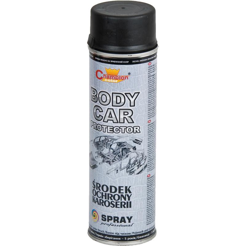 Paint can Enamel bodywork protective lambskin black spray AGTECH 500ml