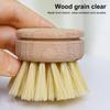 Щетка для мытья кастрюль с эргономичной длинной/короткой круглой ручкой, деревянная щетка для чистки с высокой плотностью щетины
