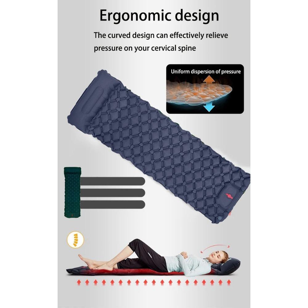 Открытый спальный коврик для кемпинга, надувной матрас с подушками, дорожный коврик, складная кровать, сверхлегкая воздушная подушка, пеший туризм, треккинг