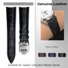 19мм 20мм 21мм 22мм Ремешок для часов из телячьей кожи для Jaeger LeCoultre Master Control Натуральная синяя черная коровья кожа Изогнутый конец Ремешок для часов