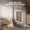 Pet Door for Door with Lock and Magnetic Flap System Aluminum Frame Large