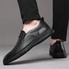 Leather Men Shoes Slip On Casual Loafers Italian Soft Men Business Moccasins Breathable Boat Shoes Men flatsZapatos Hombre