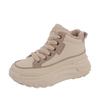 2025 Winter Velvet Warm Platform Cotton Shoes Women's Korean Version High-top Ins Tide Student Leisure Sports Women's Shoes K6717