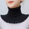 Unisex Fake Turtleneck Collar Warm Autumn Winter Neck Scarf Soft Fake Collar Fashion Knitted Scarves