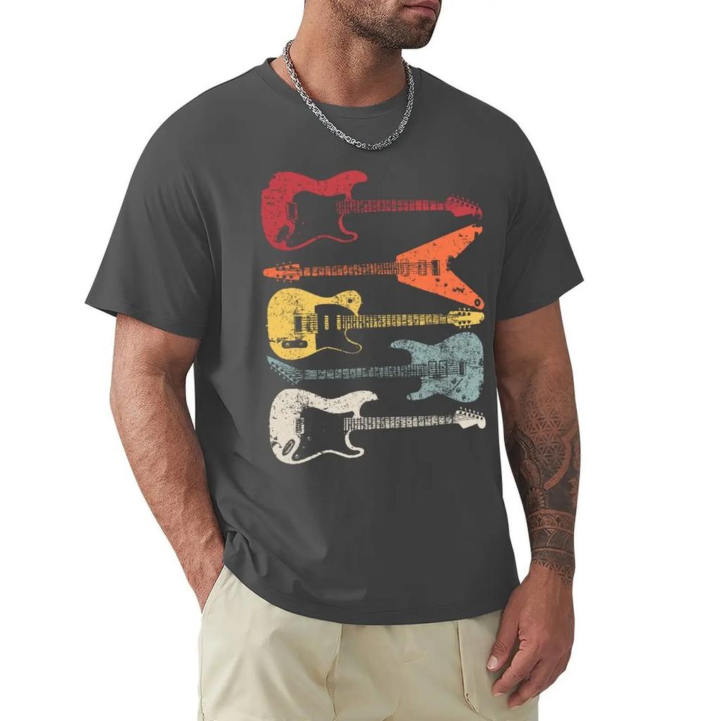 Funny Vintage Retro Bass Guitar T Shirt Bassist Player Graphic Cotton Streetwear Short Sleeve Birthday Gift Summer Style T-shirt