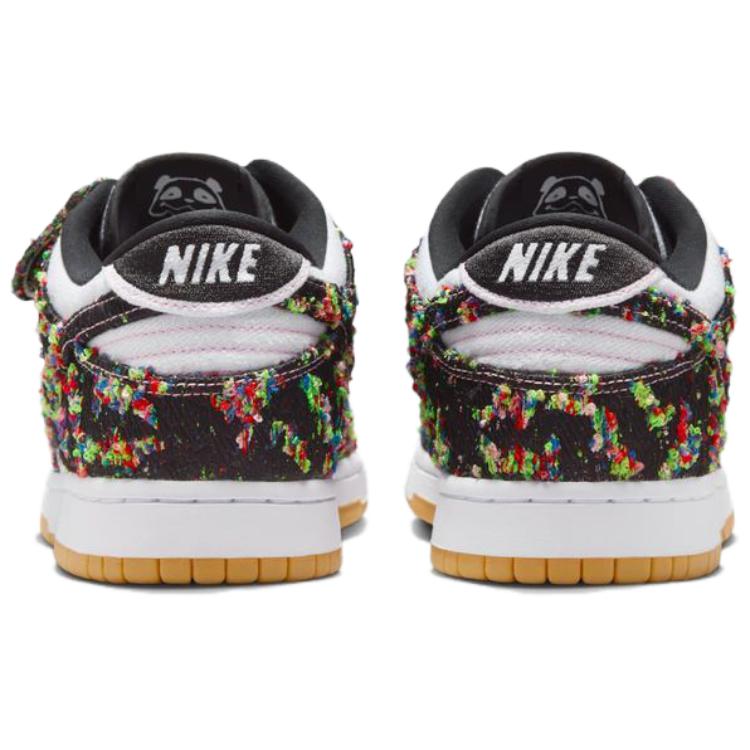 Men's Sneakers Nike Dunk Low Panda-Monium White Black Multi-Color White/Gum Yellow/Black