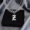 Многослойное мужское ожерелье в корейском стиле, кубинское ожерелье с буквами, мужская цепочка на ключицу, ожерелье из титановой стали