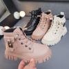 Autumn Winter Girls Ankle Boots Non-slip Boys PU Leather Short Boots Children Boots Toddler Girl Boots