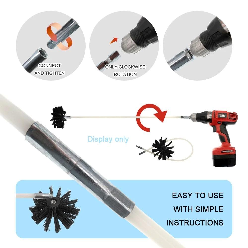 Нейлоновая щетка для чистки дымохода от сажи, набор для чистки дымохода, набор штанг