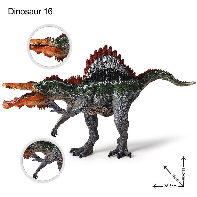 34style Prehistoric Dinosaurs World Pterodactyl Tyrannosaurus Animals Model Action Figures PVC Dinosaur Mouth Can Open and Close For Kids Gift