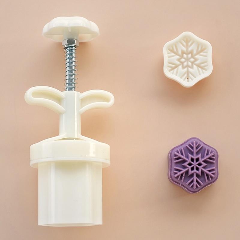 30 г рождественская ручная форма для выпечки, колокольчики Санта-Клауса, снежинка, рождественская елка, форма для лунного пирога, украшения торта, инструменты для выпечки