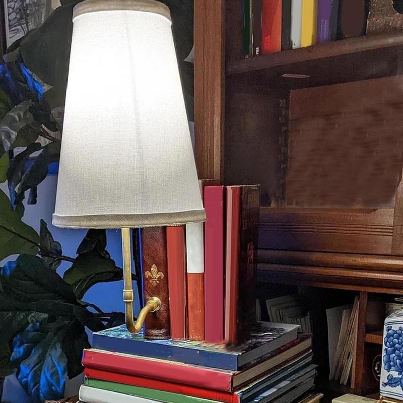 Книжная лампа Винтажная настольная лампа Световая полка для книг Уникальная декоративная полка-лампа для гостиной Домашний декор Подвесной