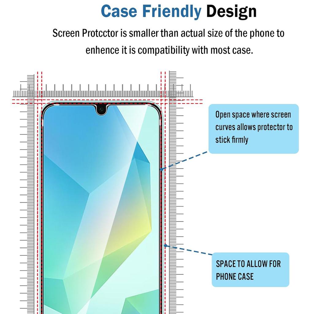 4 шт. HD прозрачное закаленное защитное стекло для экрана Samsung Galaxy A06 A16 A26 A36 A56 A05 A05S A15 A25 A35 A55 A14 A24 A34 A54 A04 защитное покрытие