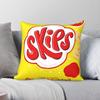 Skips Crisps Британская закуска Квадратная наволочка Полиэстер Лен Бархат Печатная Декоративная Подушка для броска Подушка для сиденья дивана Чехол